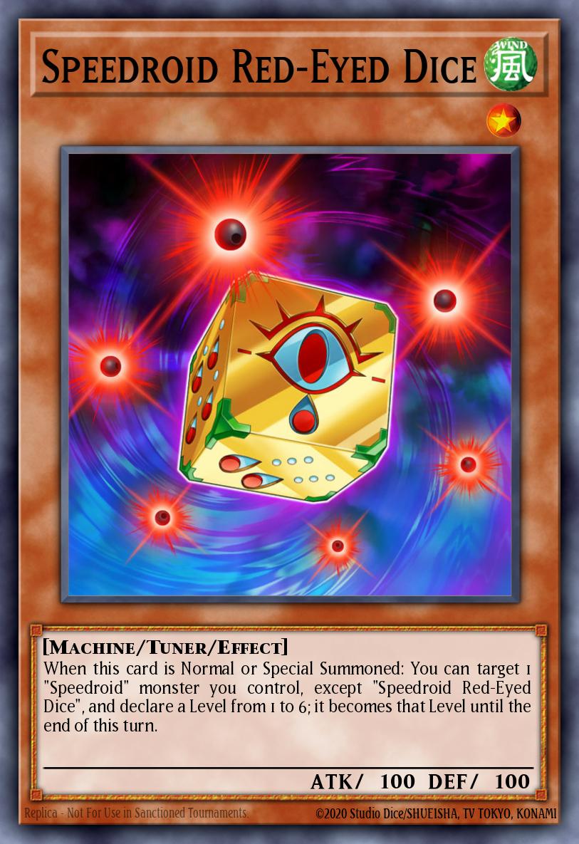 Velociroid Dado de Ojos Carmesí