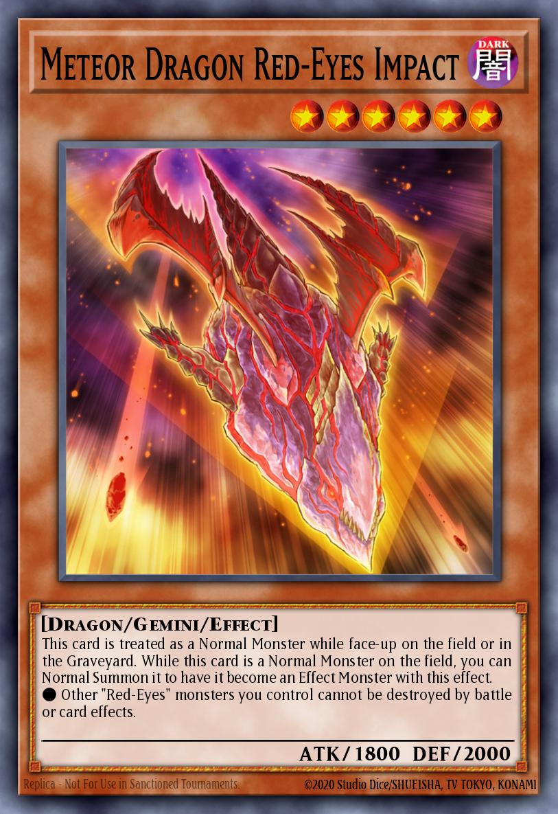 Dragón Meteoro de Ojos Rojos del Impacto