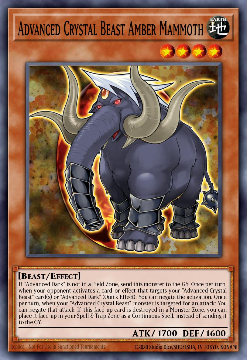 Bestia de Cristal Avanzada Mamut Ámbar