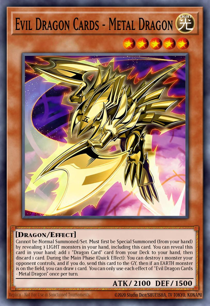 Evil Dragon Cards - Metal Dragon