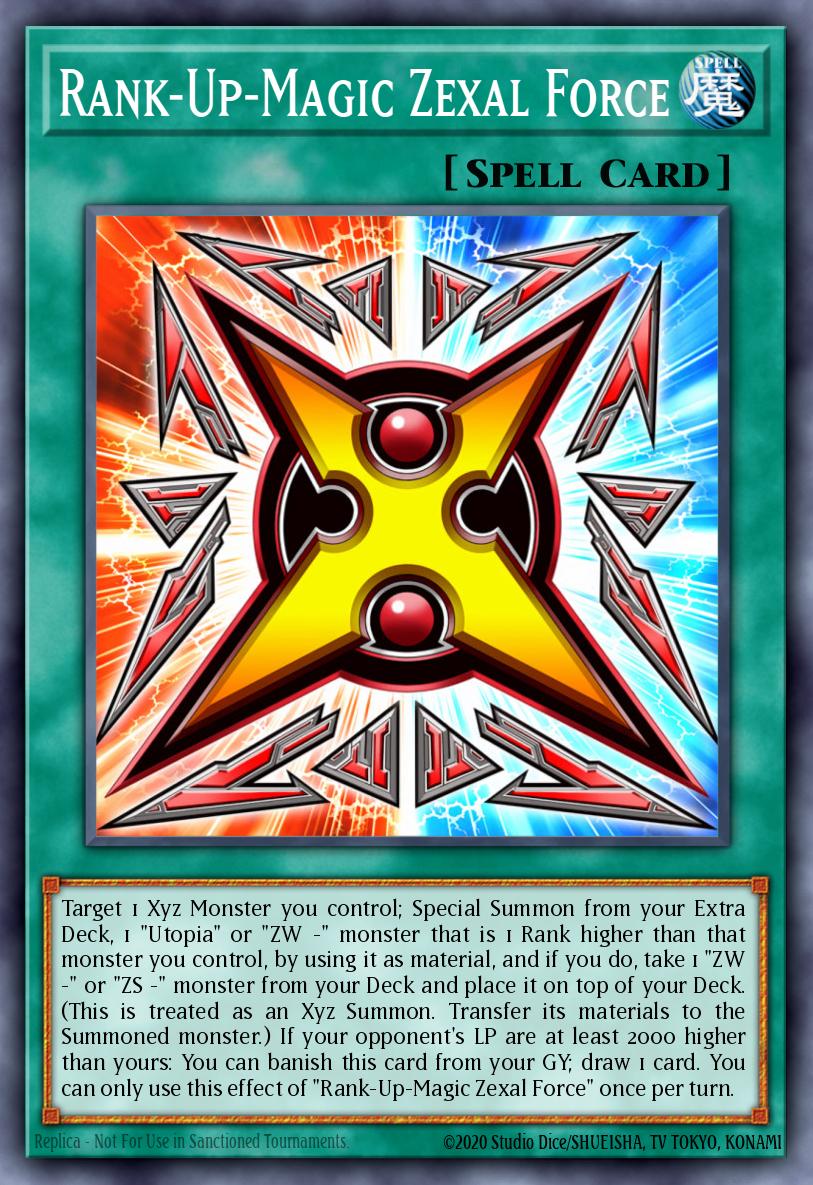 Magia de Subida de Rango Fuerza Zexal