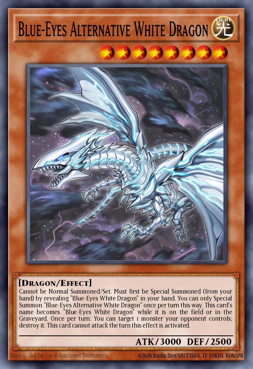 Dragón Blanco Alternativo de Ojos Azules