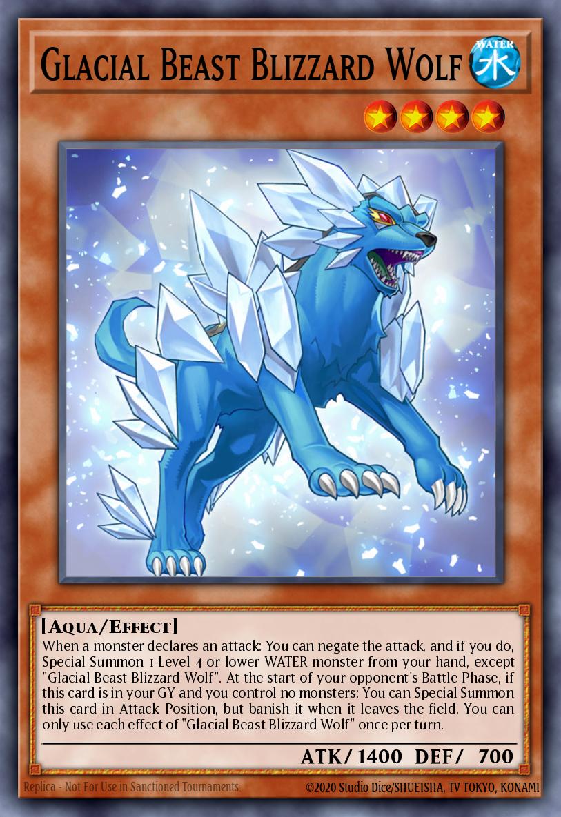 Bestia Glacial Lobo de la Tormenta de Nieve