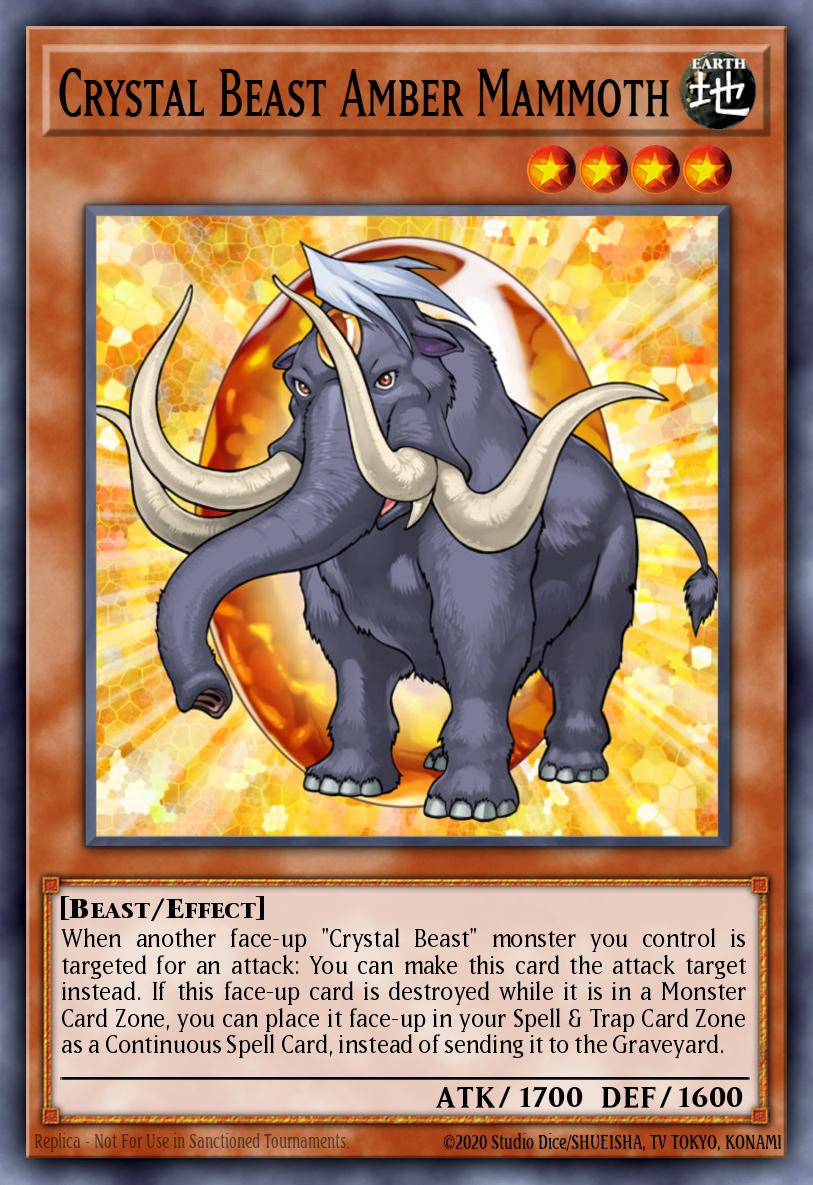 Bestia de Cristal Mamut Ámbar
