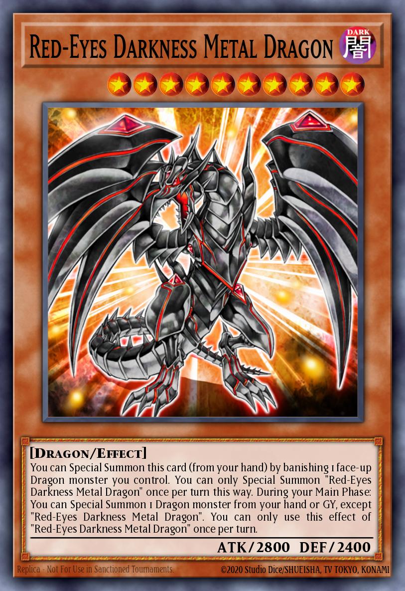 Dragón Metálico de Oscuridad de Ojos Rojos