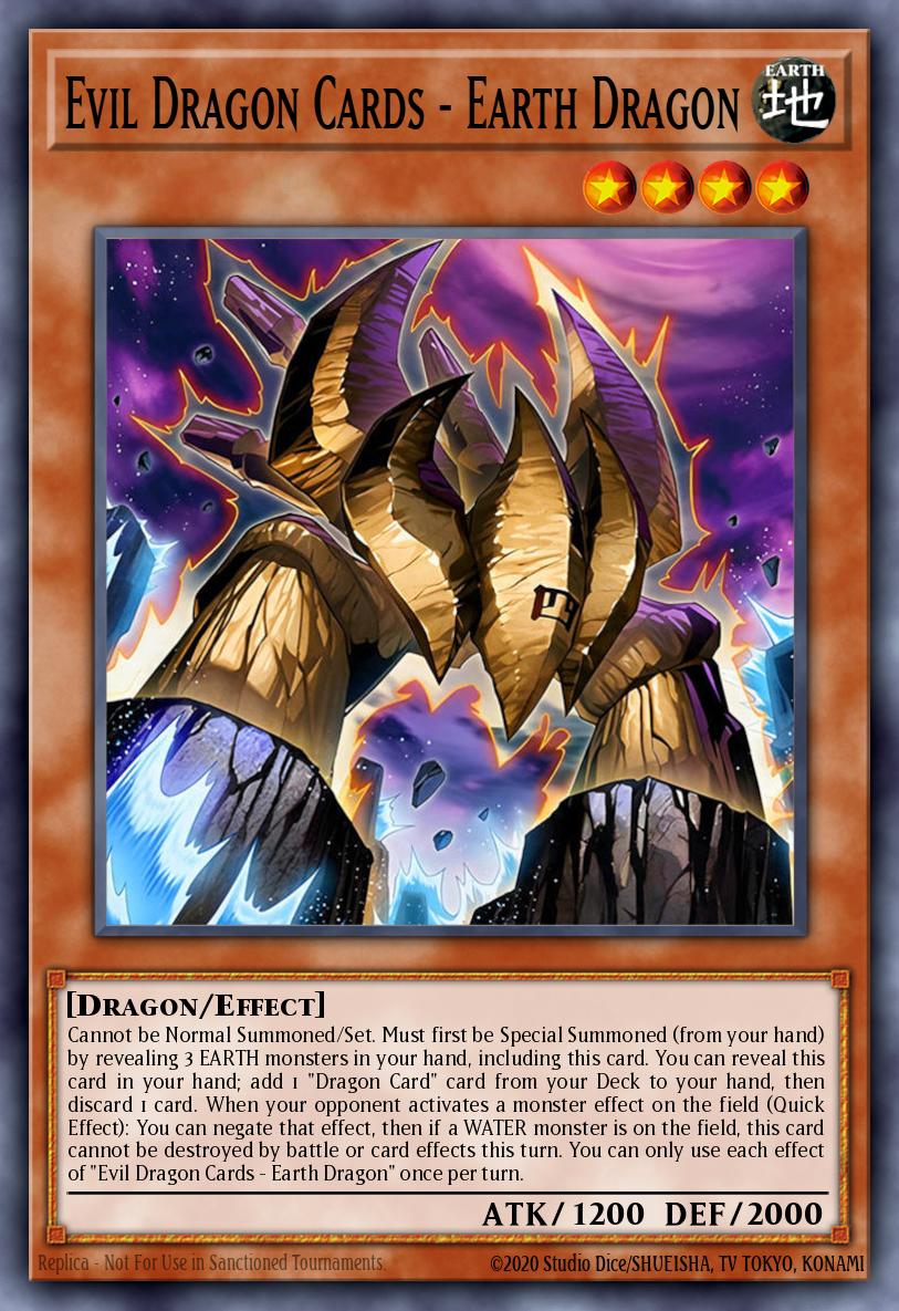 Evil Dragon Cards - Earth Dragon