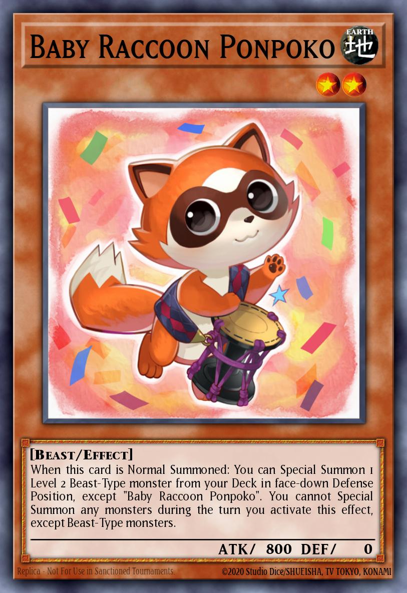 Mapache Bebé Ponpoko