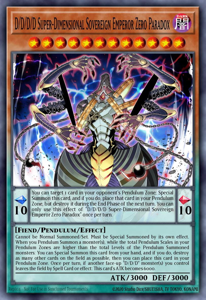 D/D/D/D Paradoja Cero, Emperador Soberano Super Dimensional