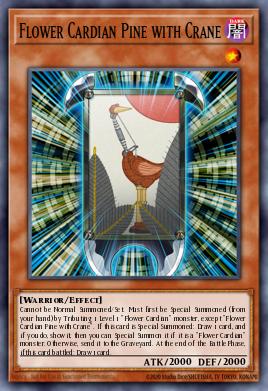 Flor Cardian Pino con Grulla