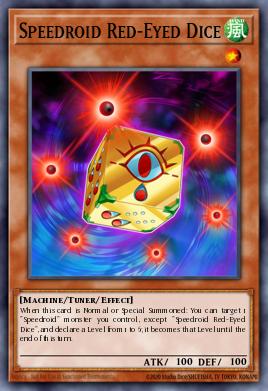 Velociroid Dado de Ojos Carmesí