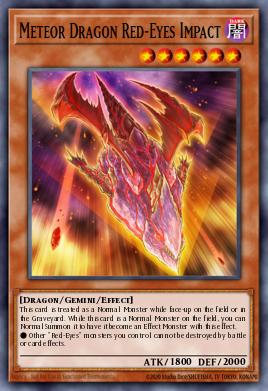 Dragón Meteoro de Ojos Rojos del Impacto