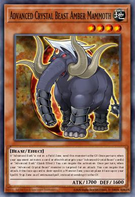 Bestia de Cristal Avanzada Mamut Ámbar