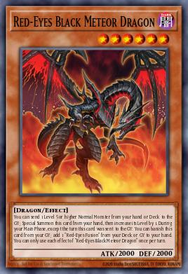 Dragón Meteoro Negro de Ojos Rojos