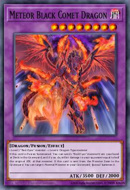 Dragón Cometa Negro Meteoro