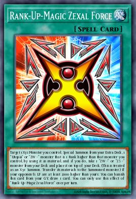 Magia de Subida de Rango Fuerza Zexal