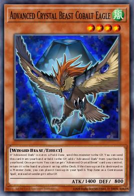 Bestia de Cristal Avanzada Águila Cobalto