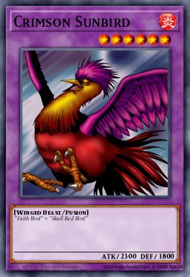 Pájaro Sol Carmesí