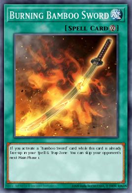 Espada de Bambú Ardiente
