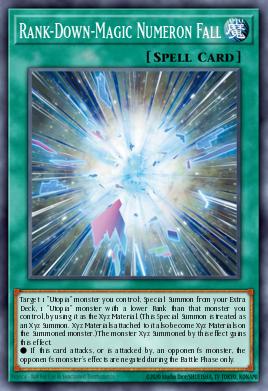 Magia de Bajada de Rango Caída Númeron