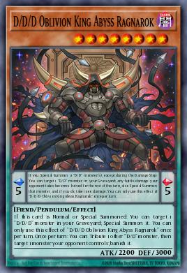 D/D/D Abismo Ragnarok, Rey del Olvido
