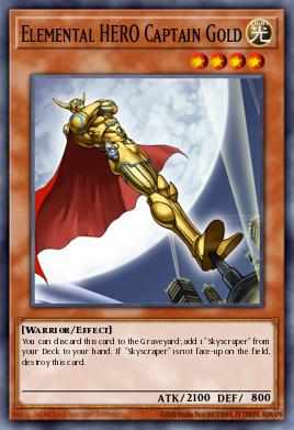 HÉROE Elemental Capitán Gold