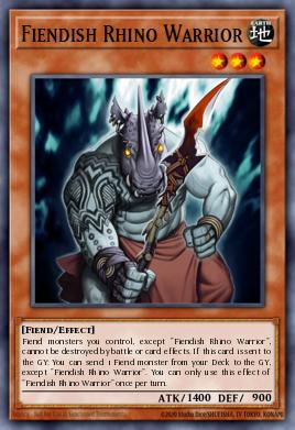 Guerrero Rinoceronte Demoníaco