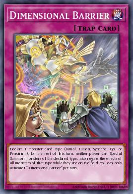 Barrera Dimensional
