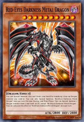 Dragón Metálico de Oscuridad de Ojos Rojos