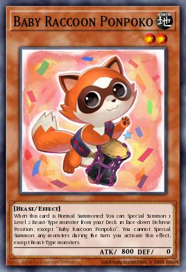 Mapache Bebé Ponpoko