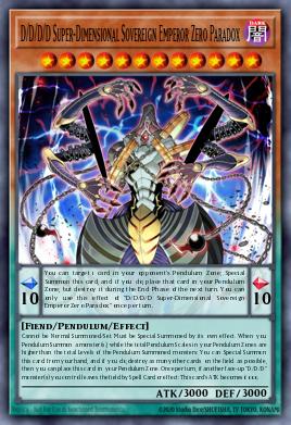 D/D/D/D Paradoja Cero, Emperador Soberano Super Dimensional