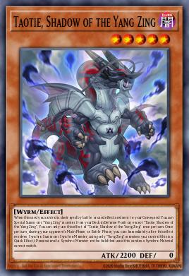 Taotie, Sombra de los Yang Zing